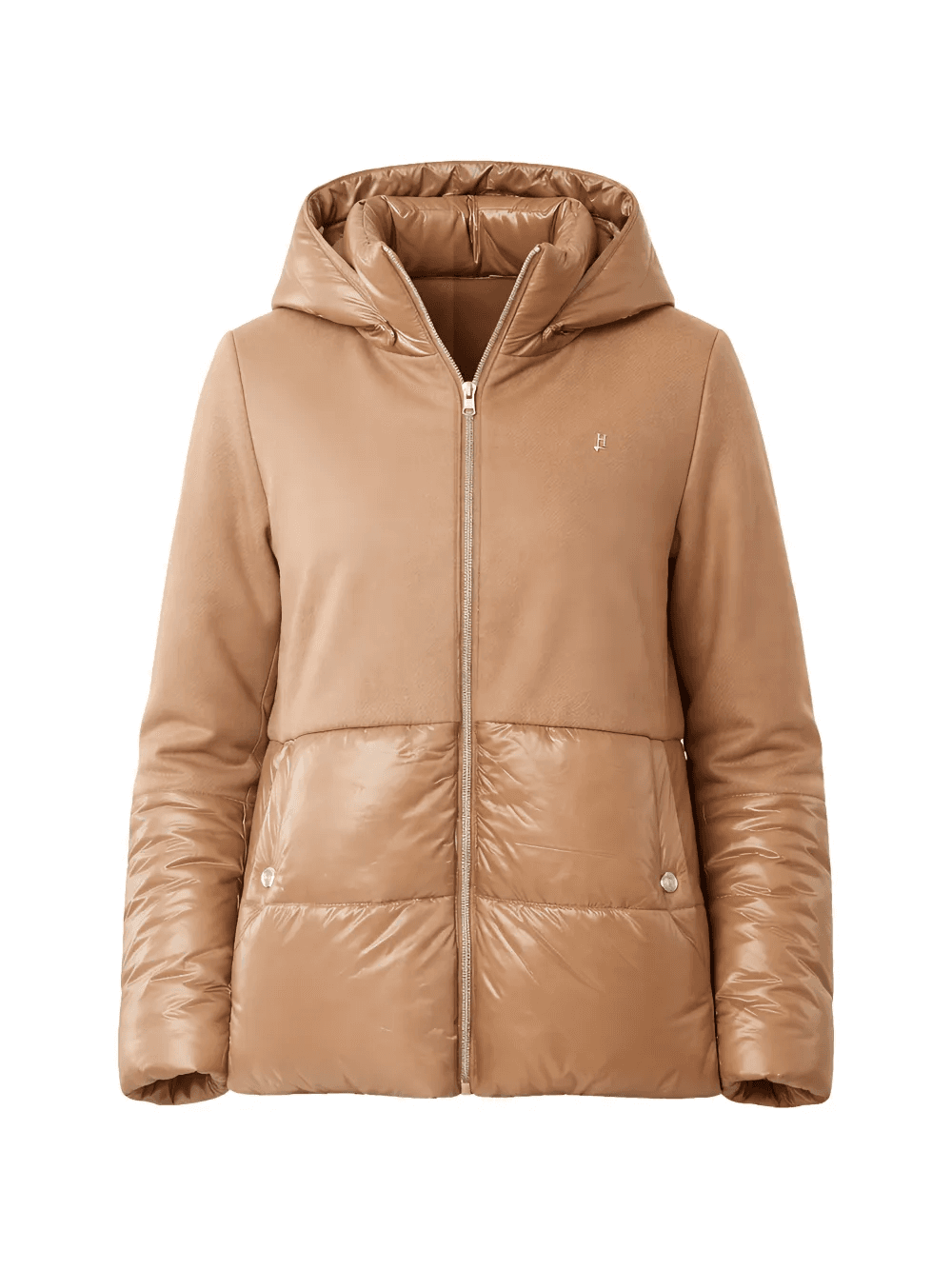panelled hooded jacket - Image 1