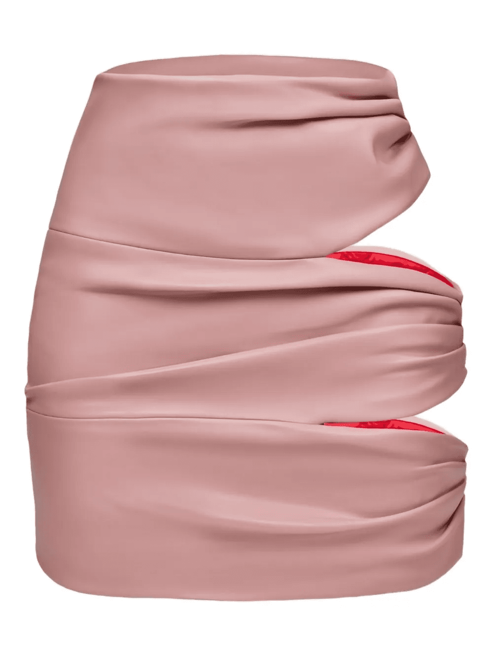 cut-out draped mini skirt - Image 1