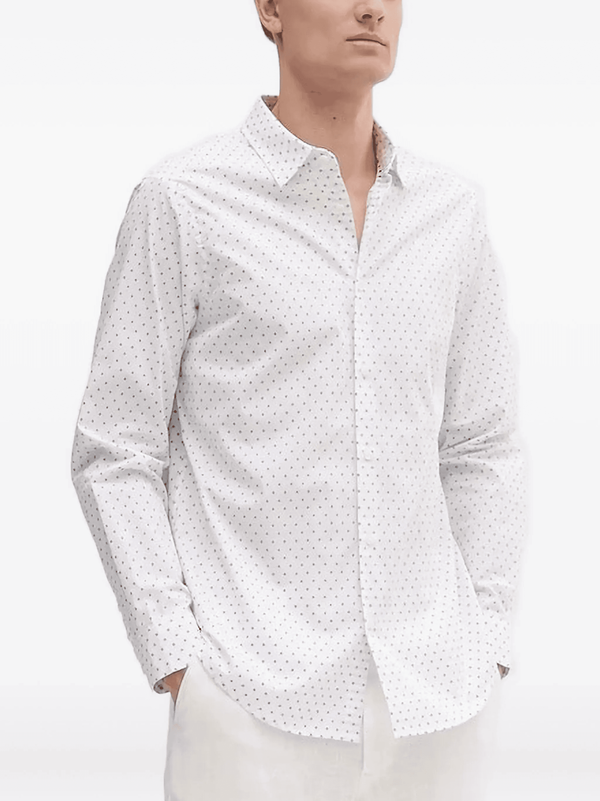micro-dot-print shirt - Image 1
