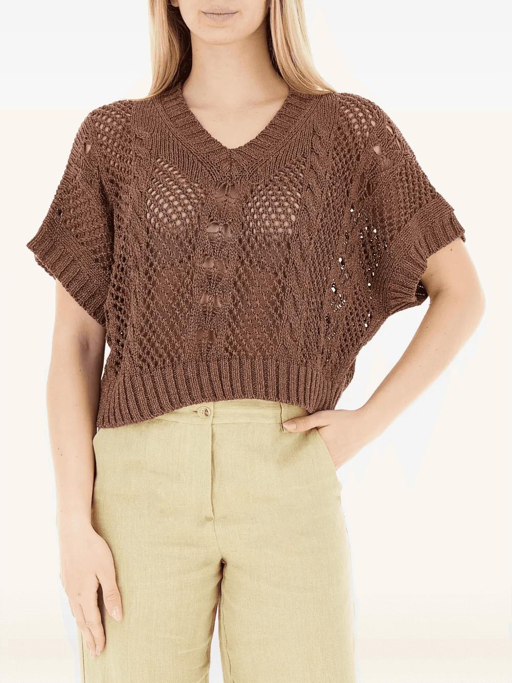 V-neck sweater - Image 1
