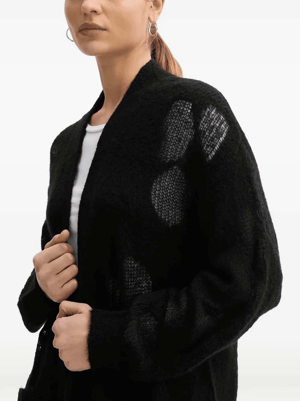 open-front cardigan - Image 1