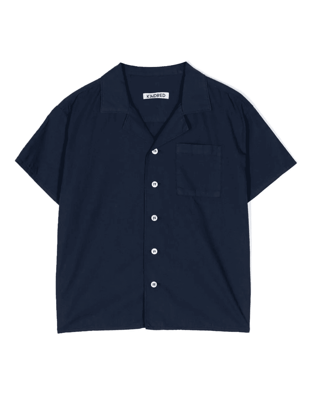 club-collar short-sleeve shirt - Image 1