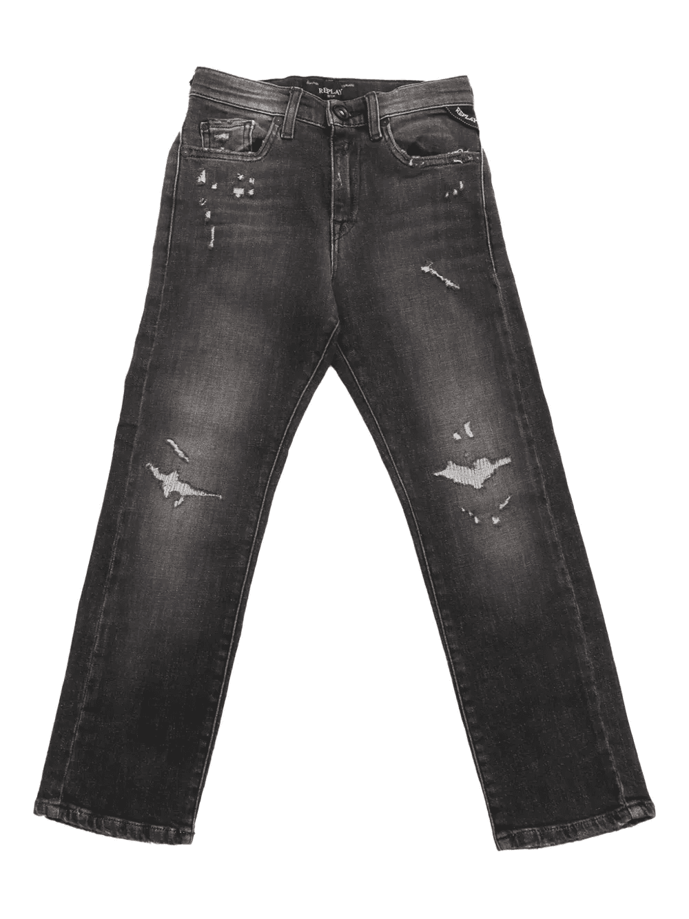 distressed-detail jeans - Image 1