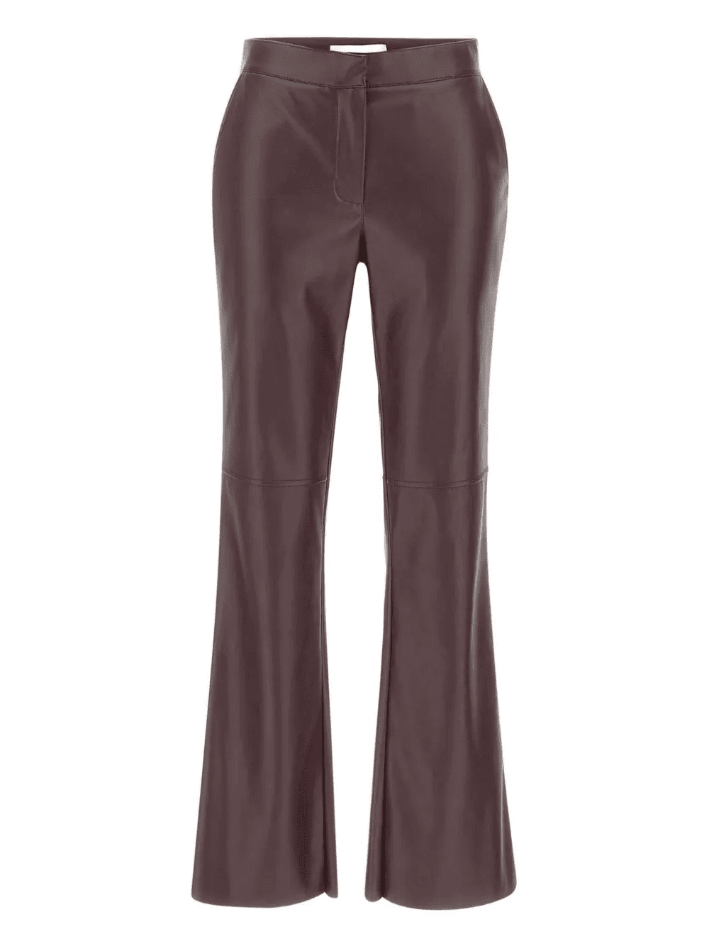 faux-leather flared trousers - Image 1