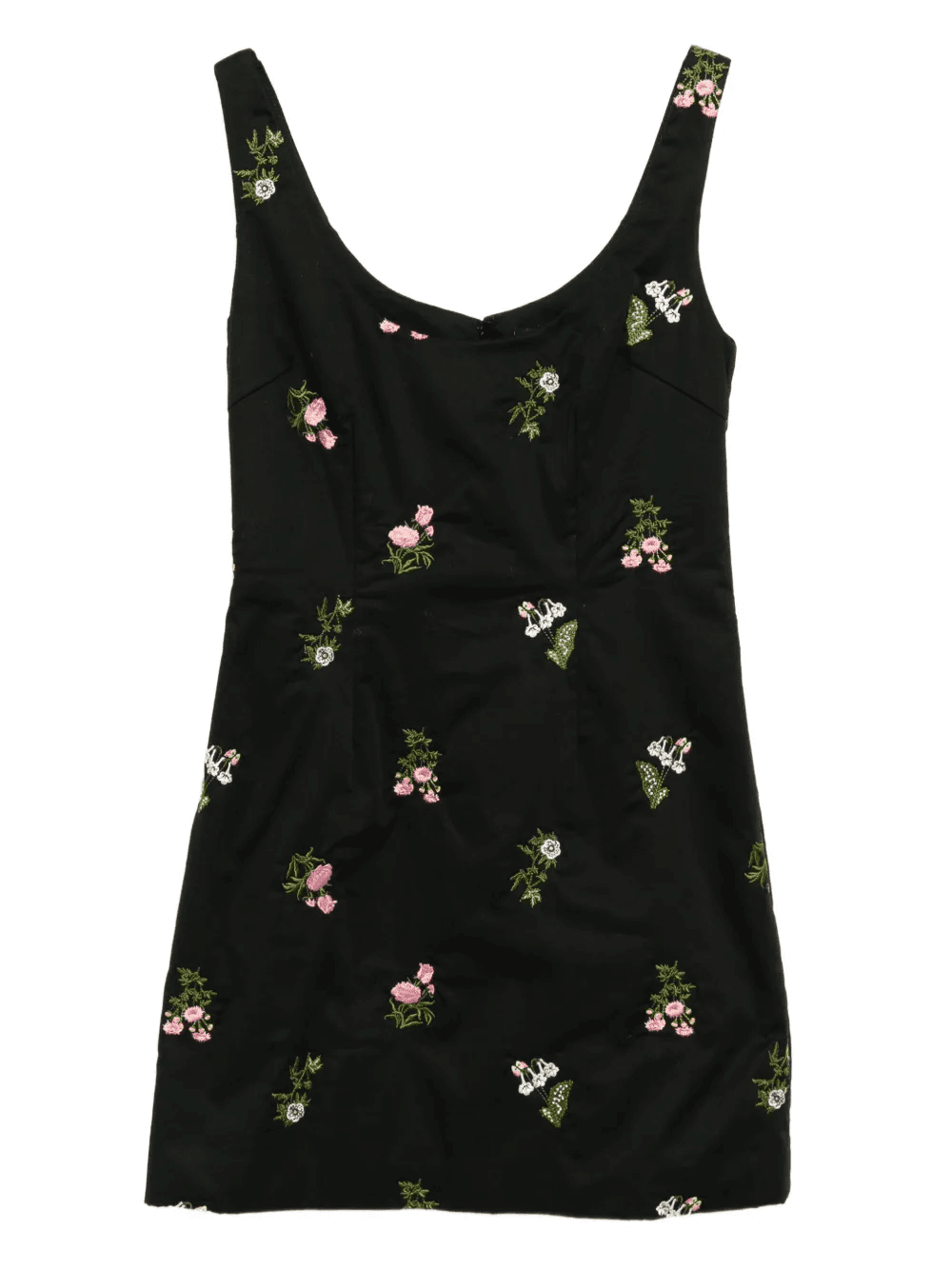 embroidered mini dress - Image 1