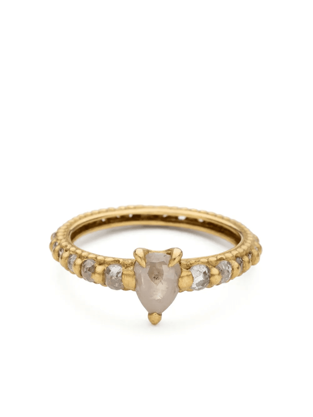 18kt yellow gold Rapunzel diamond ring - Image 1