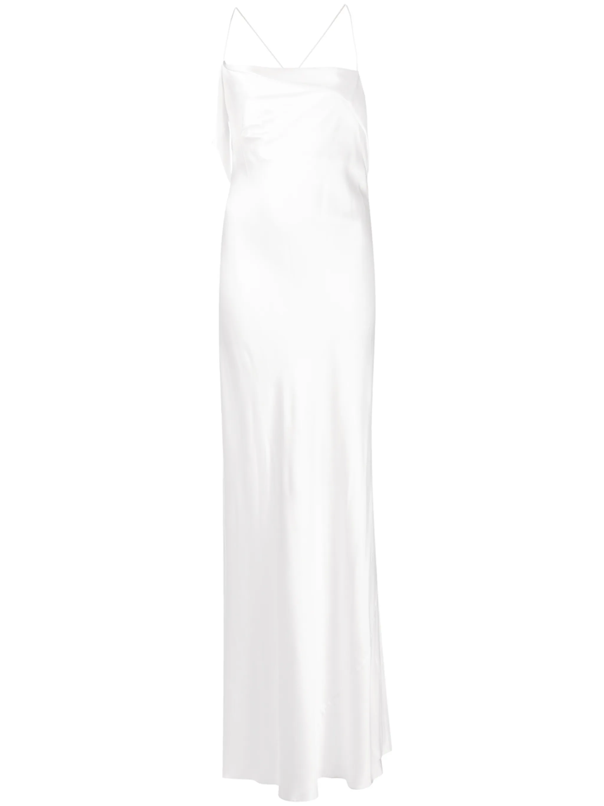 silk cowl neck gown - Image 1