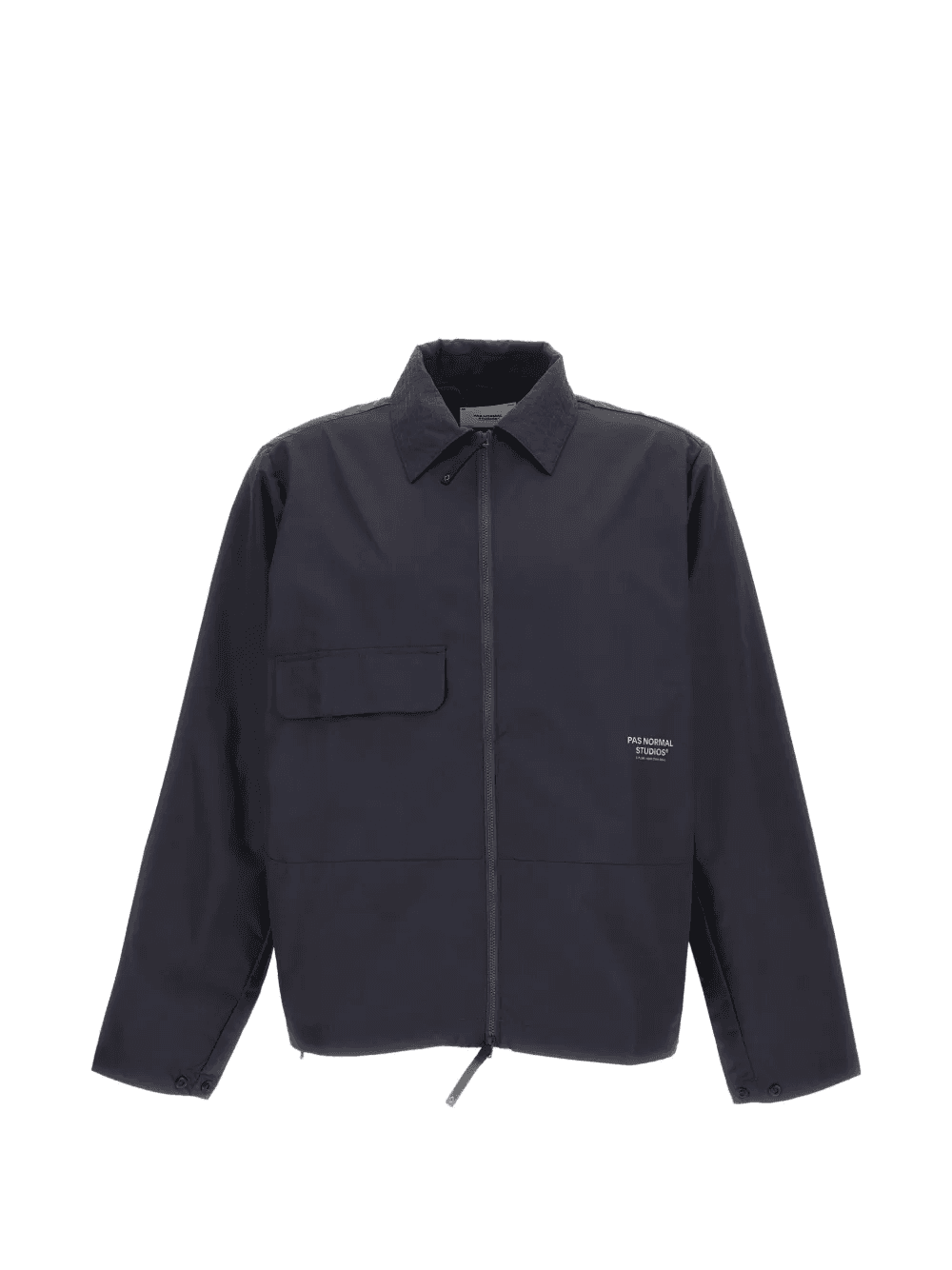 flap pocket drawstring jacket - Image 1