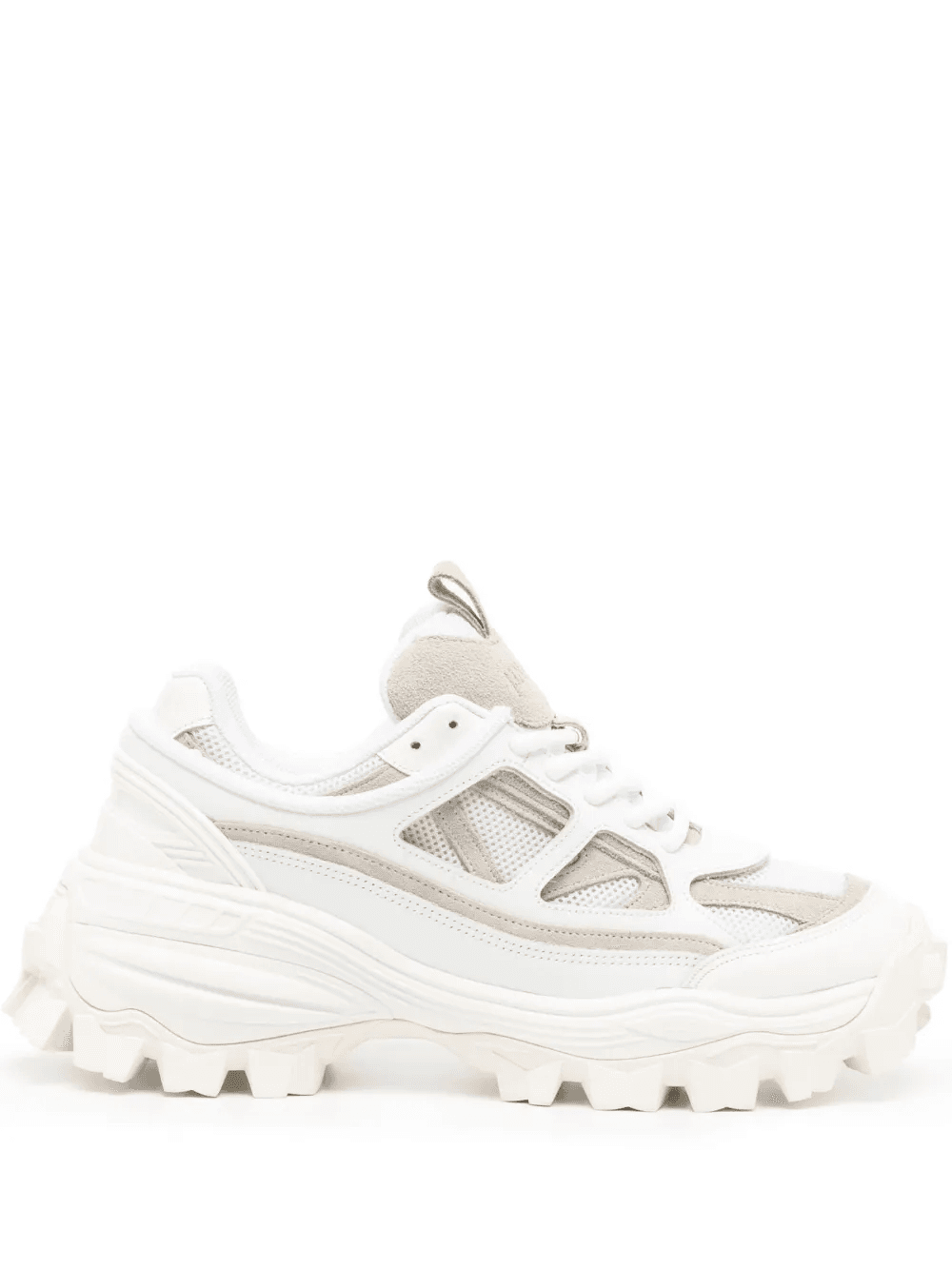 layered chunky low-top sneakers - Image 1