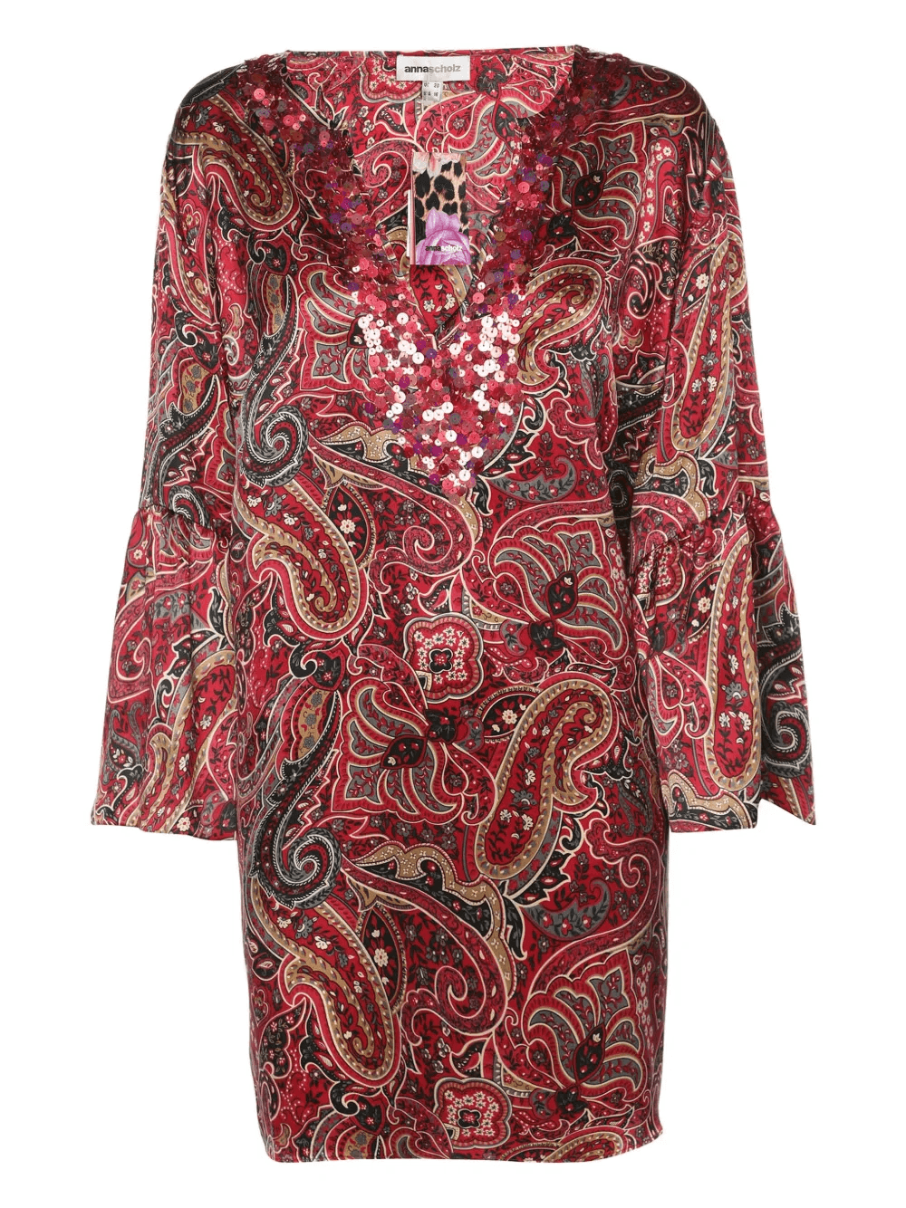 satin sequin tunic - Image 1