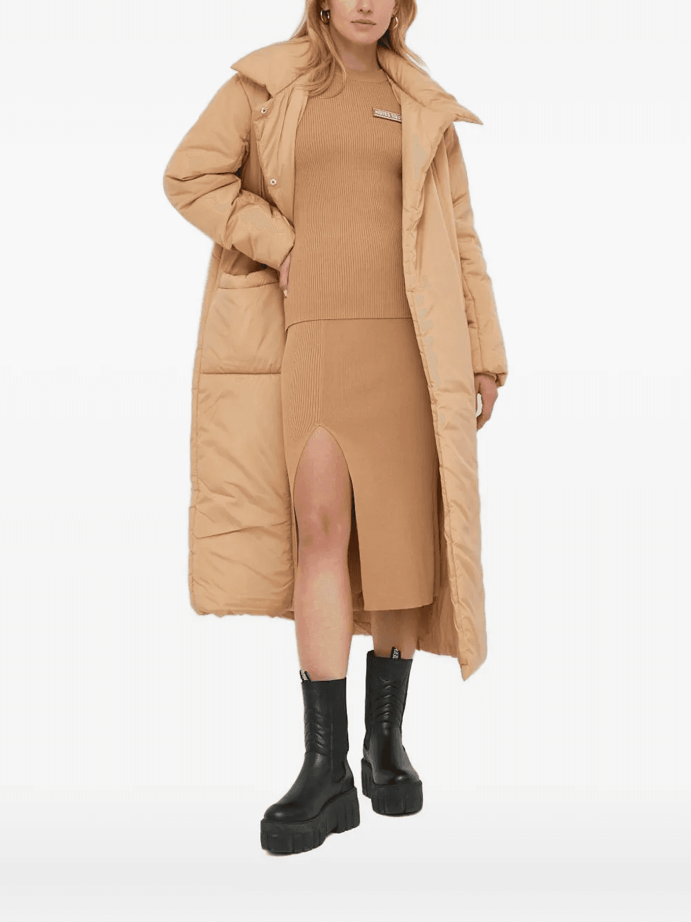 ribbed-knit elbow-patch sweater - Image 1