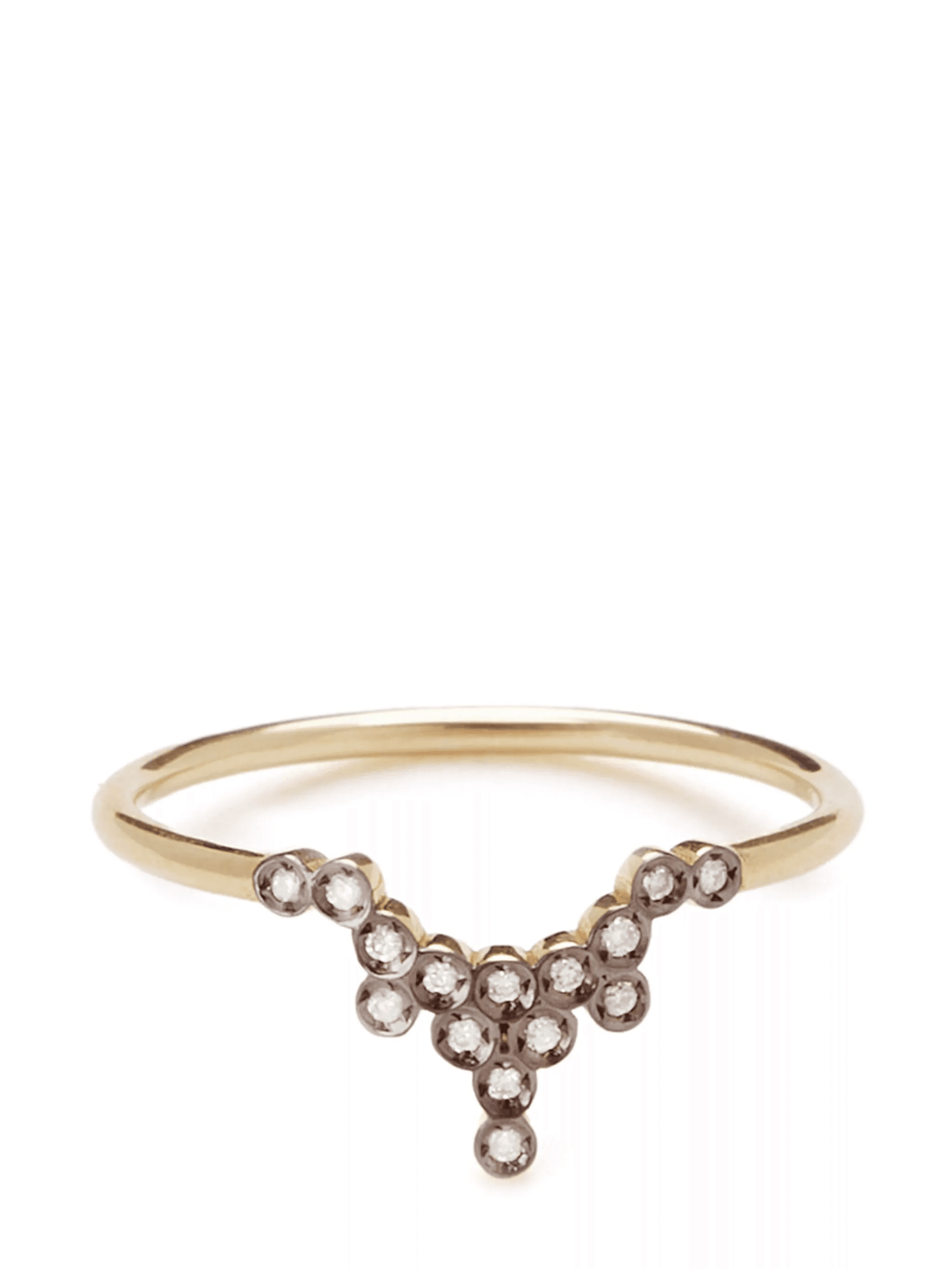 18kt yellow gold Charnières diamond ring - Image 1