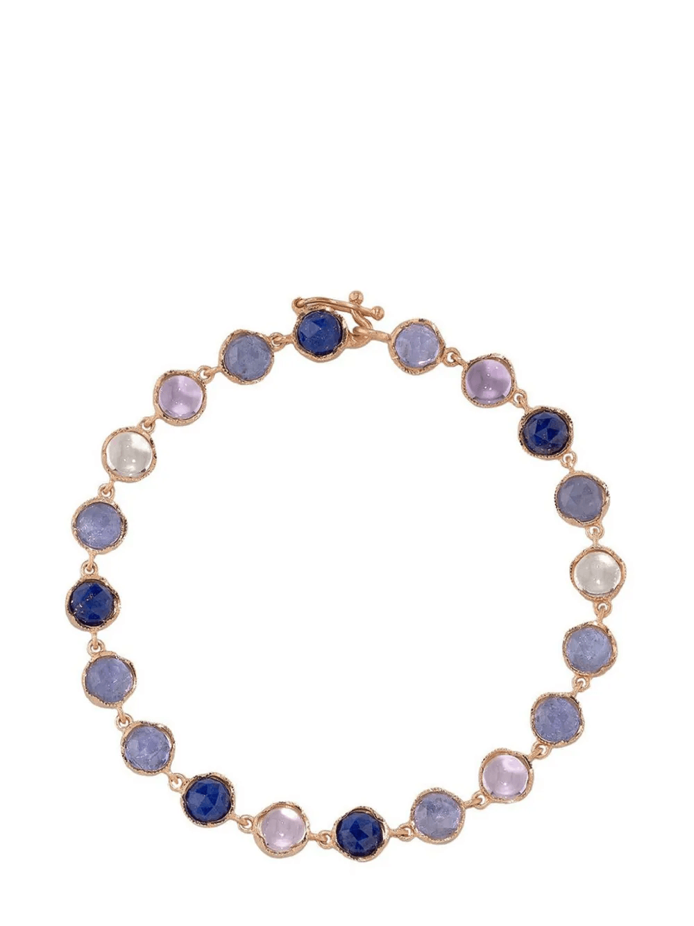 18kt rose gold gemstone bracelet - Image 1