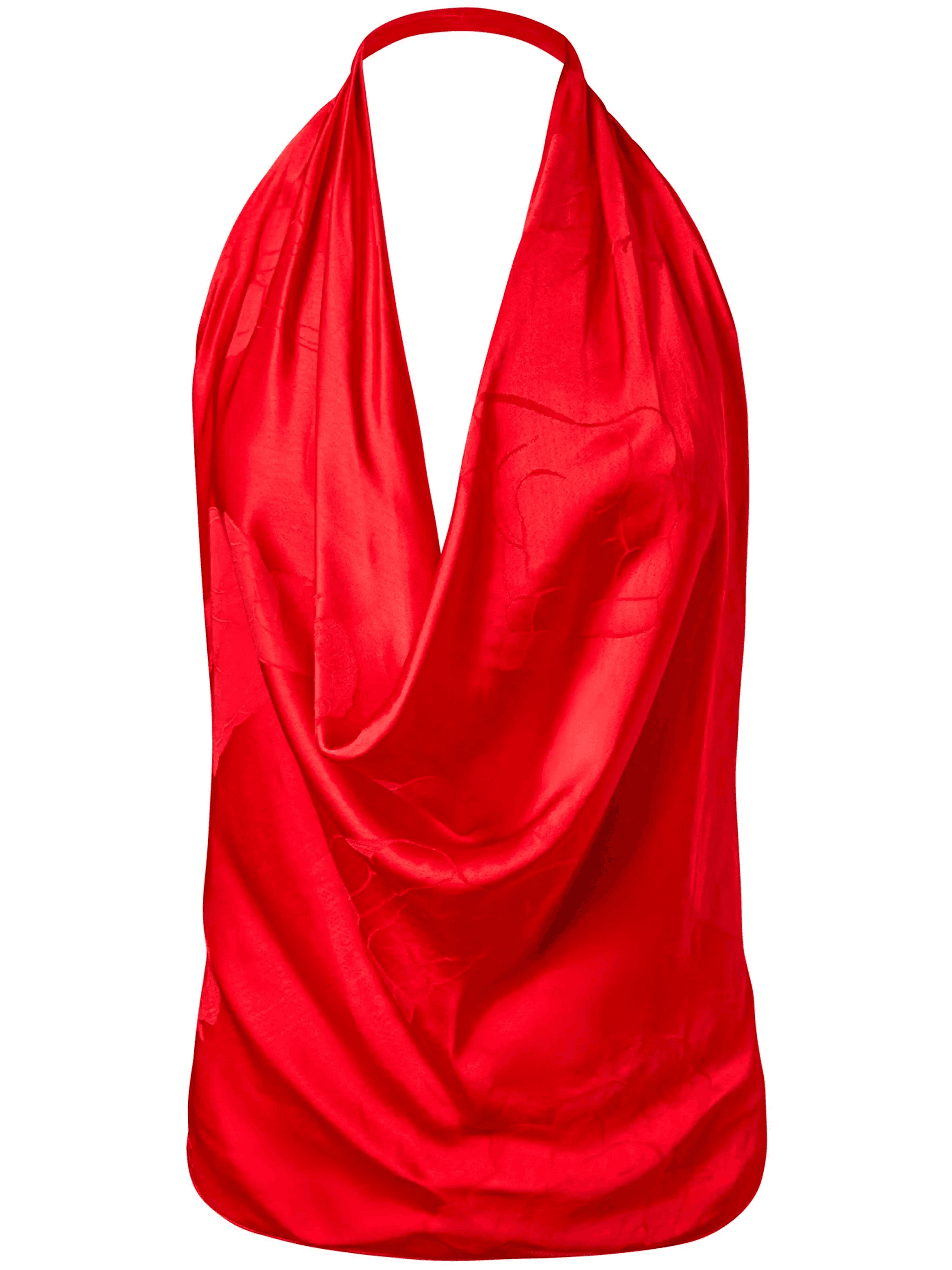 draped silk top - Image 1