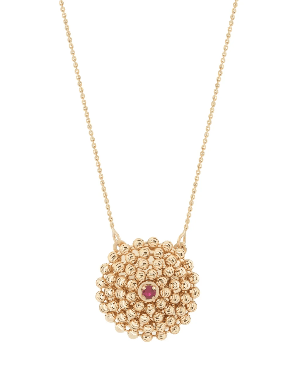 18kt yellow gold medium Mimosa ruby necklace - Image 1