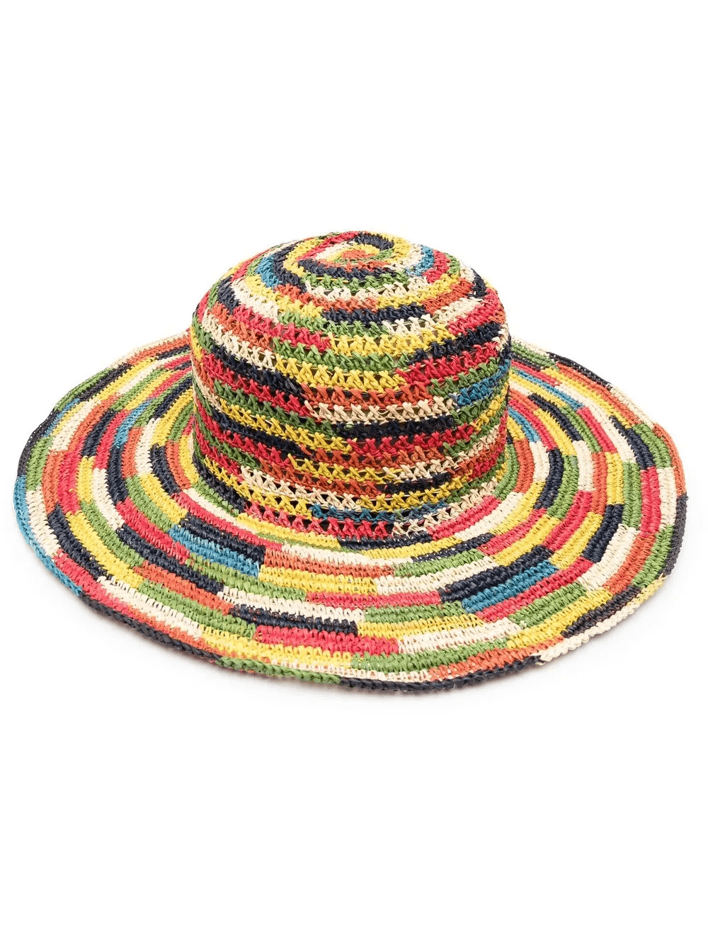 crochet wide-brim hat - Image 1