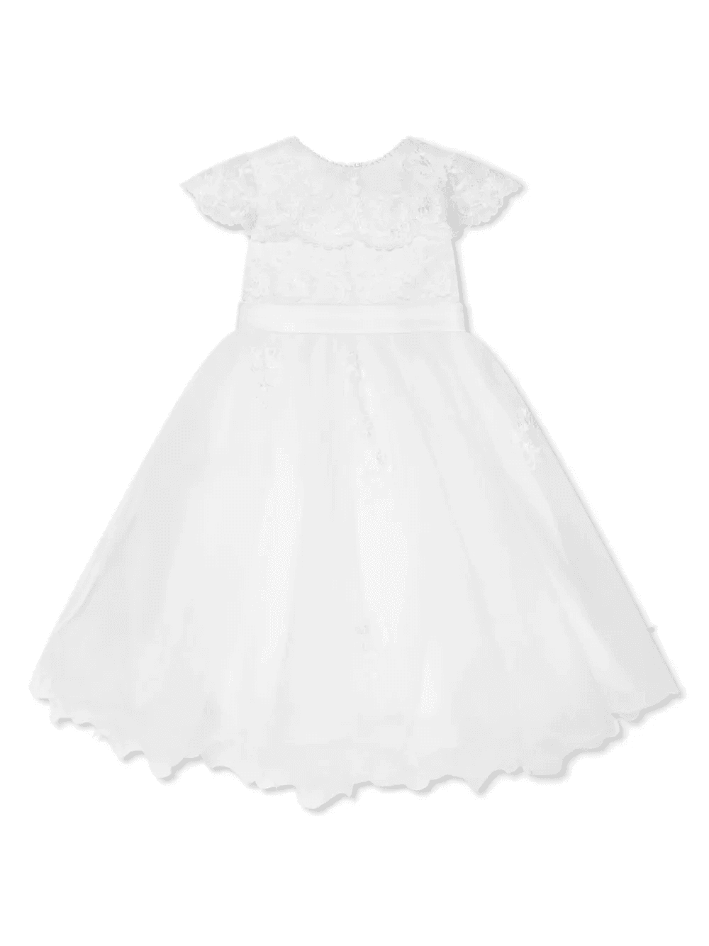 layered floral-lace maxi dress - Image 1