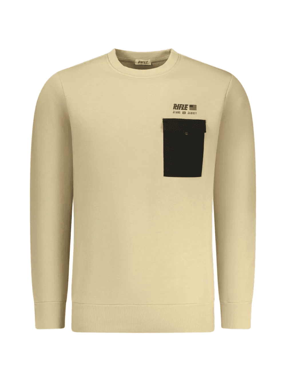 pocket-detail cotton sweatshirt - Image 1