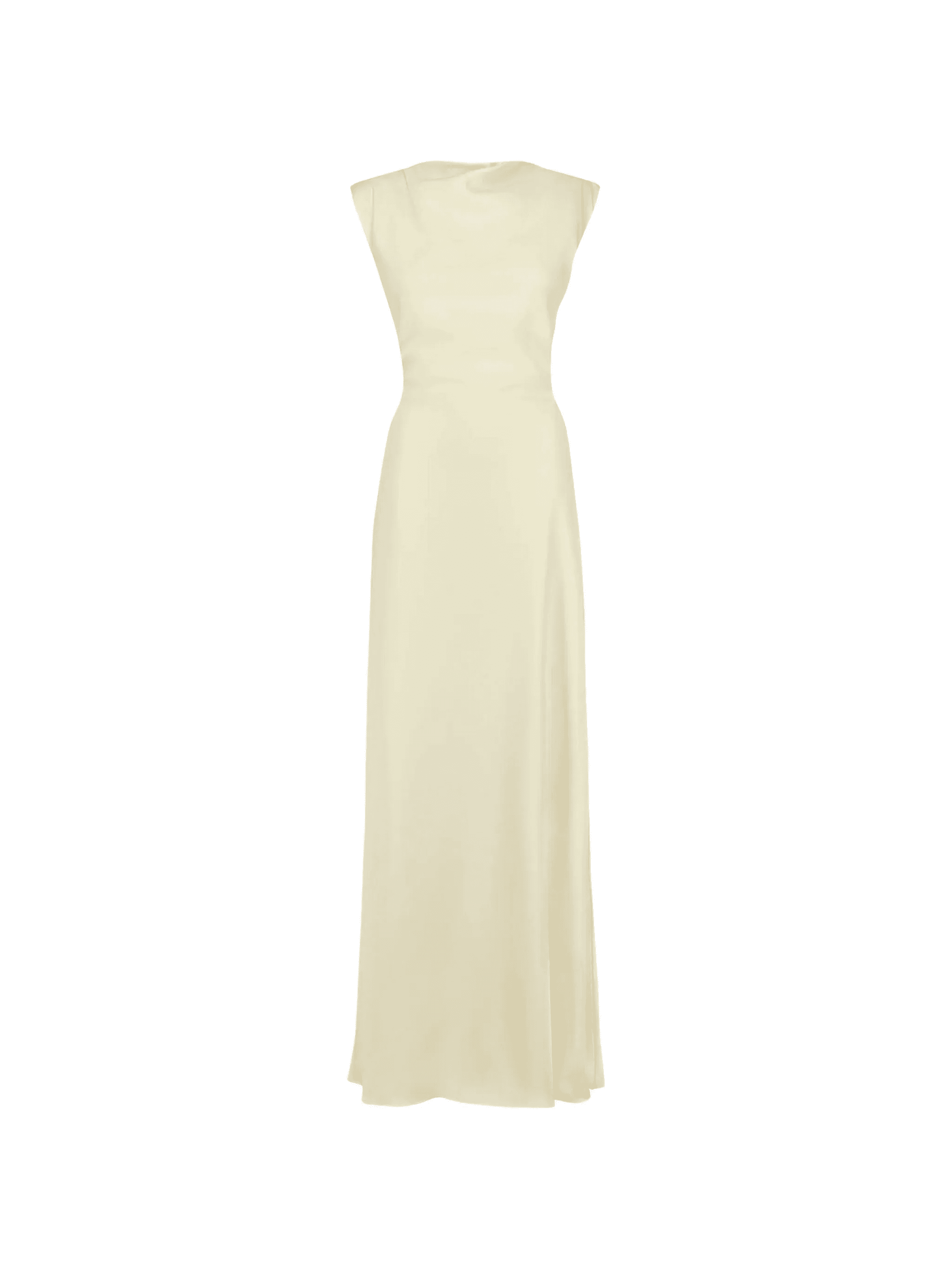 crepe draped maxi dress - Image 1