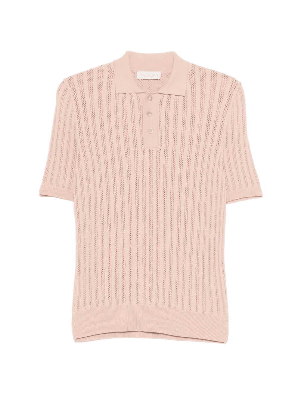 open-knit polo shirt - Image 1