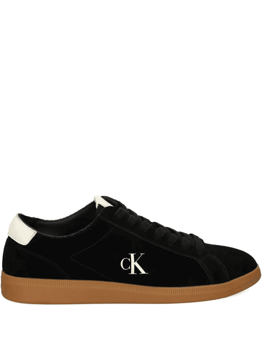 logo-detail suede sneakers - Image 1