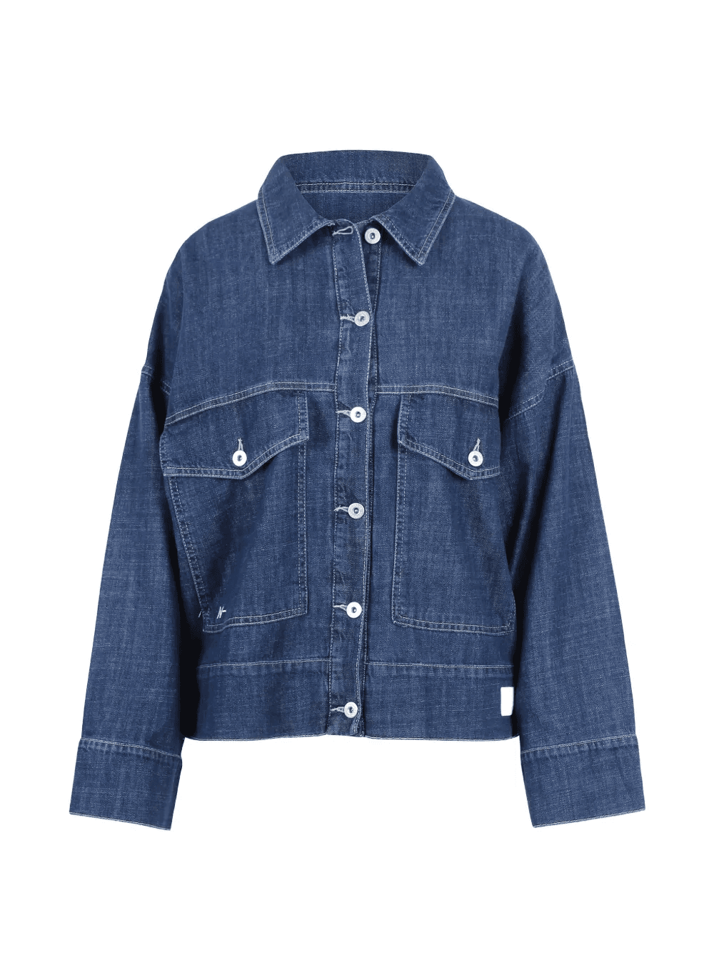 buttoned denim jacket - Image 1