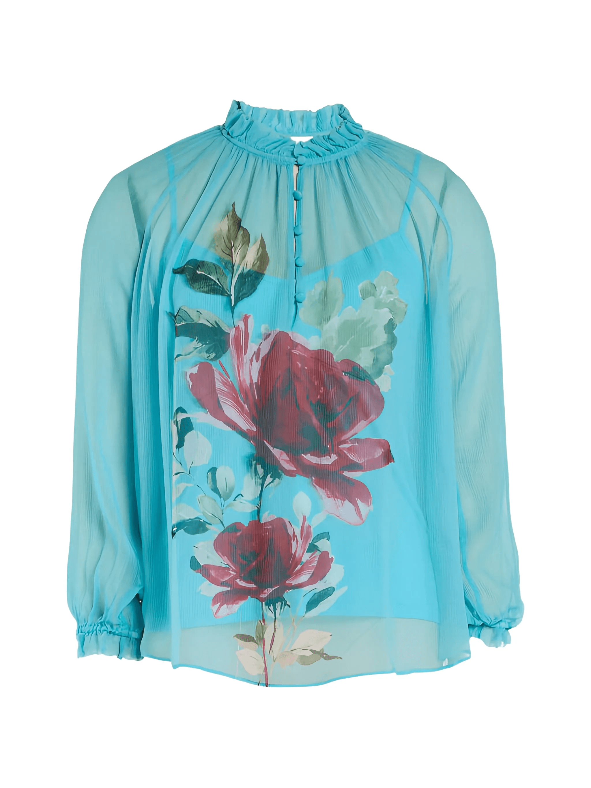 Karla floral ruffled blouse - Image 1