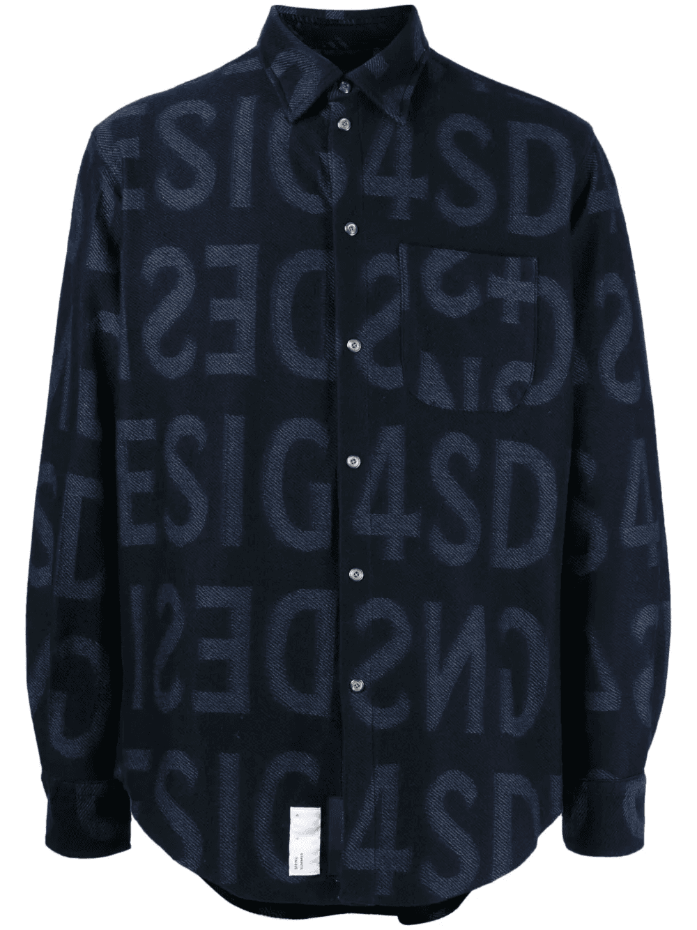 logo-print cotton shirt - Image 1