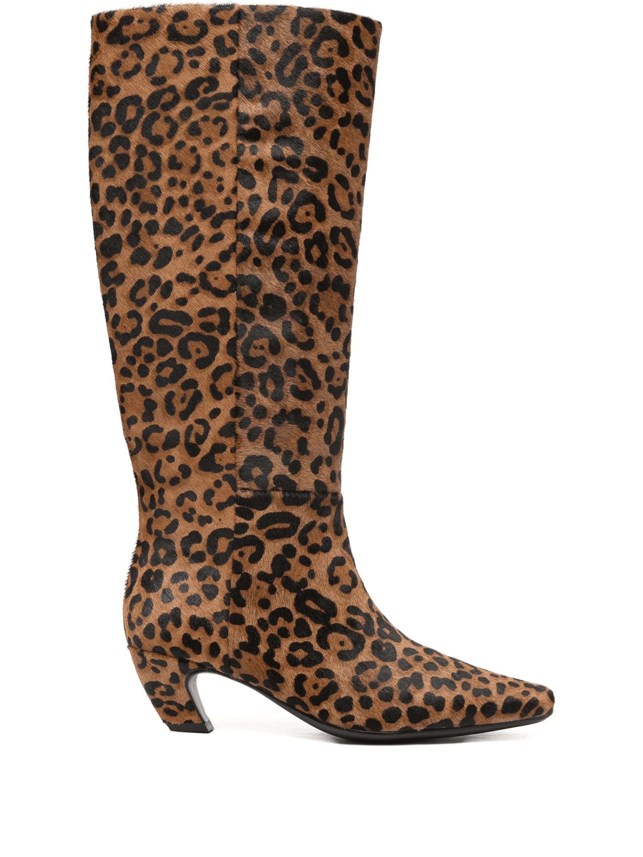 animal-print knee-high boots - Image 1