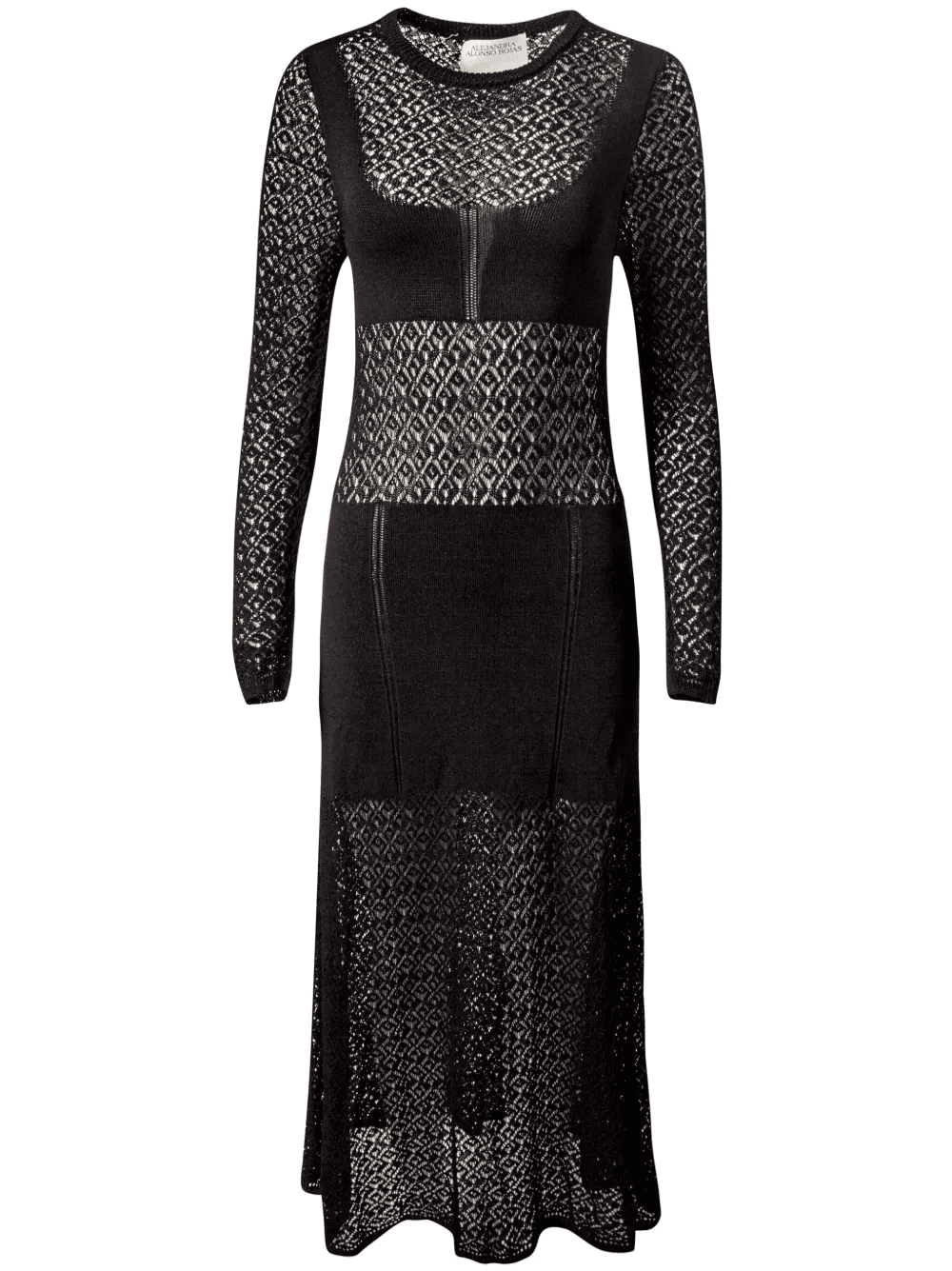 lace knitted maxi dress - Image 1