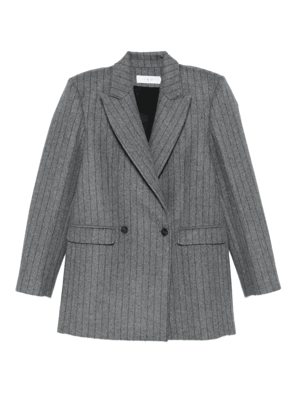 pinstripe double-breasted blazer - Image 1
