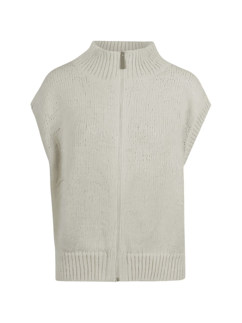 zip sleeveless jacket - Image 1