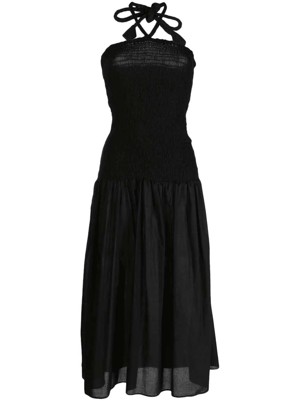shirred-panel dress - Image 1