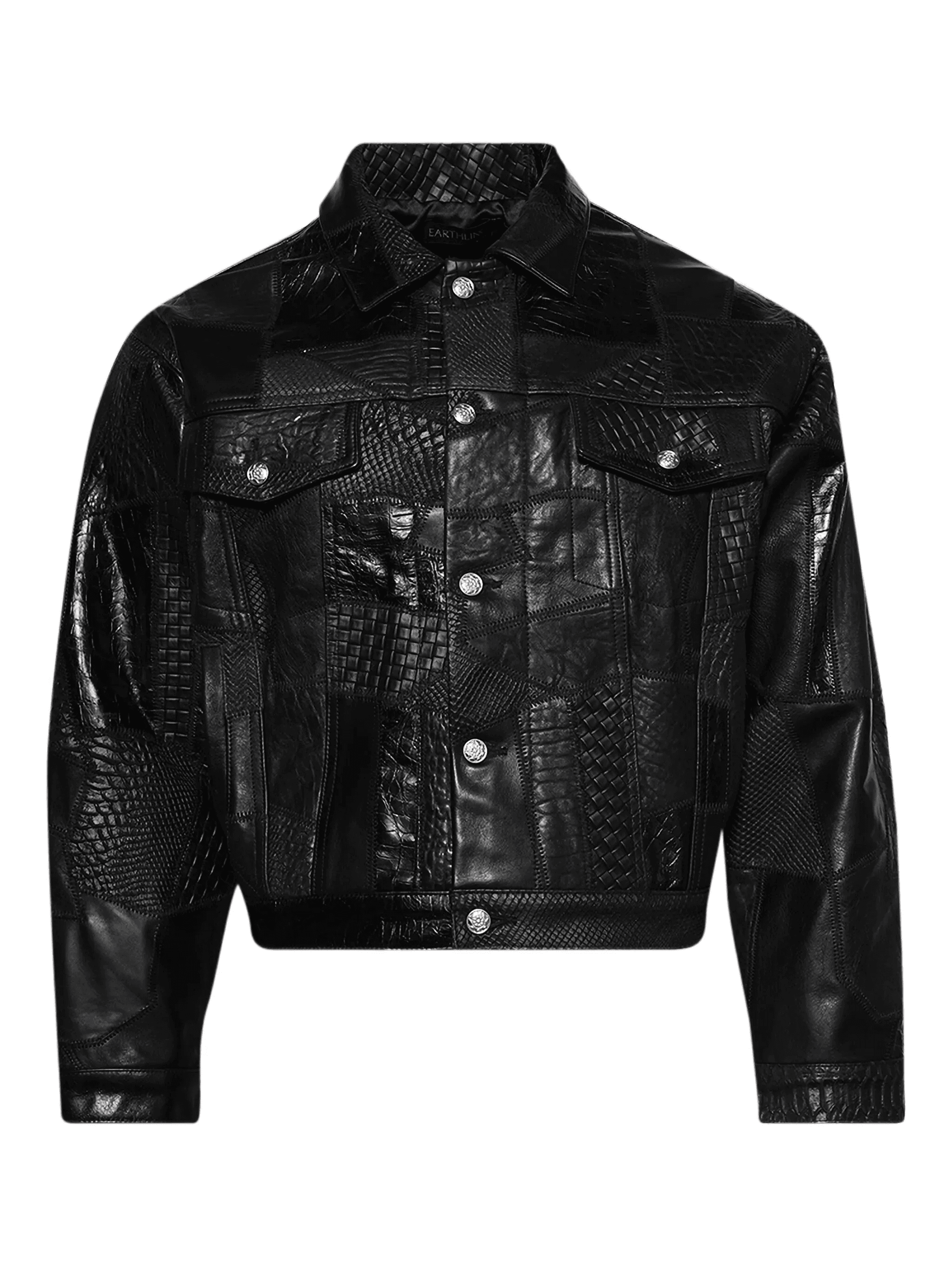 Body Shop patchwork leather jacket - Image 1
