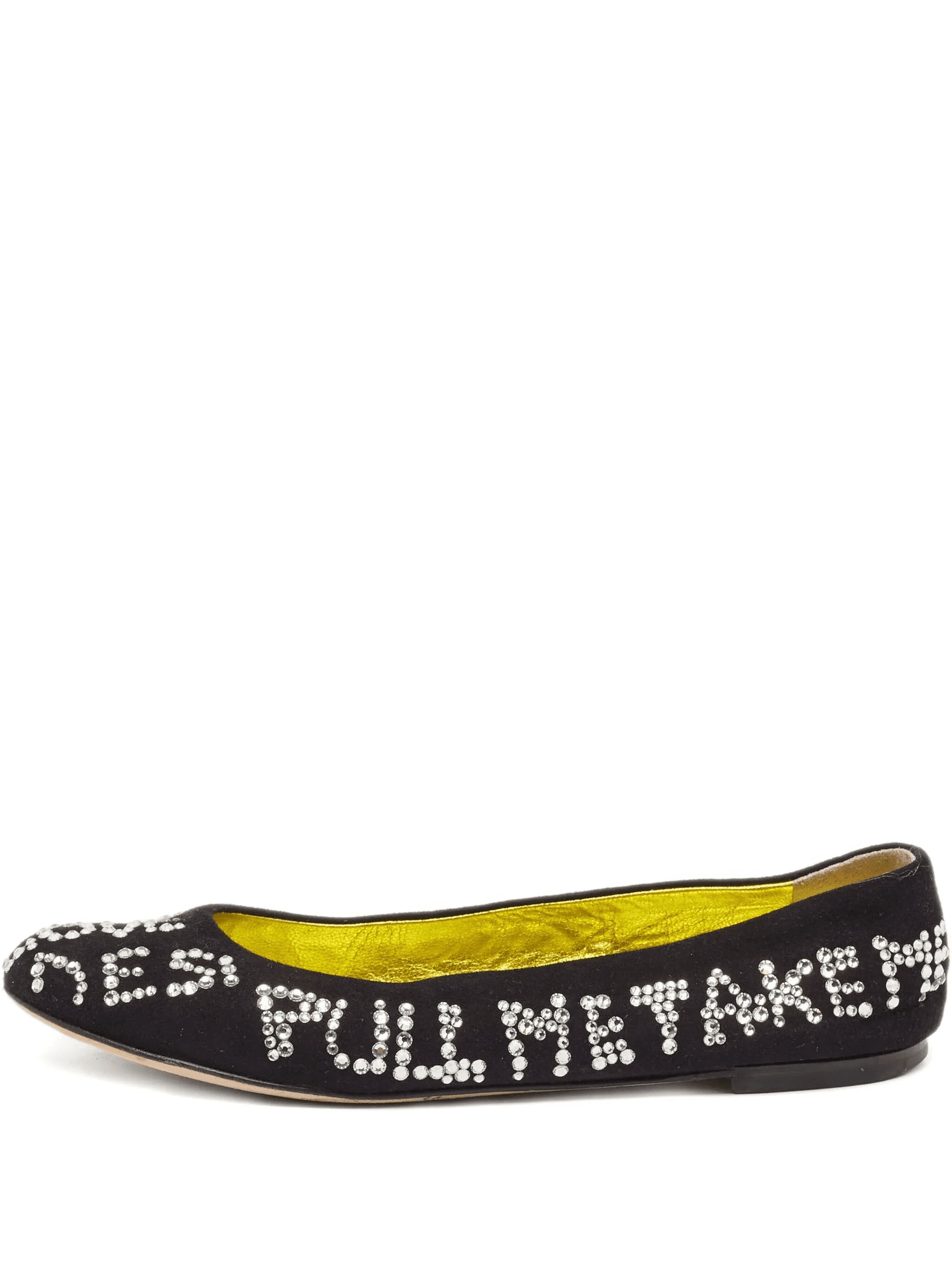 crystal-embellished ballet flats - Image 1