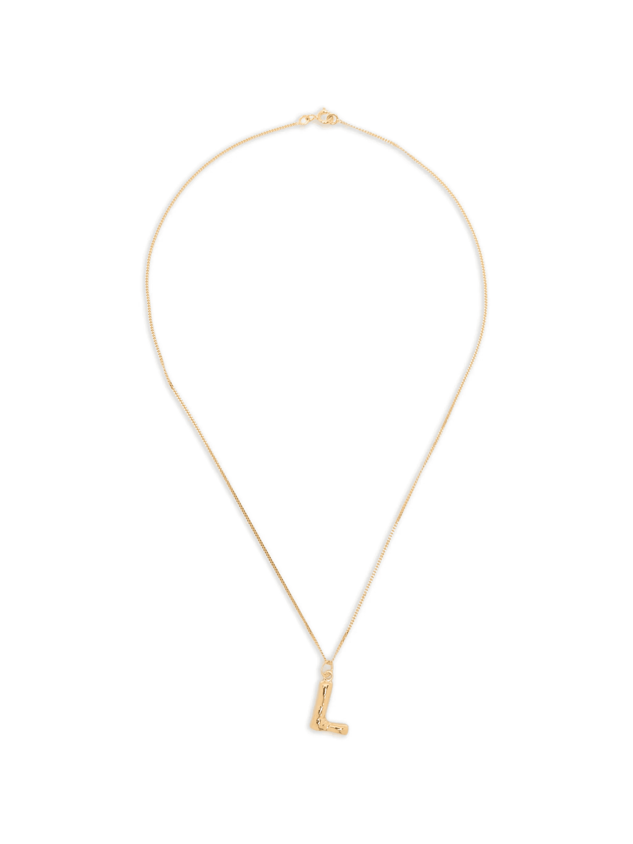 L-initial pendant necklace - Image 1