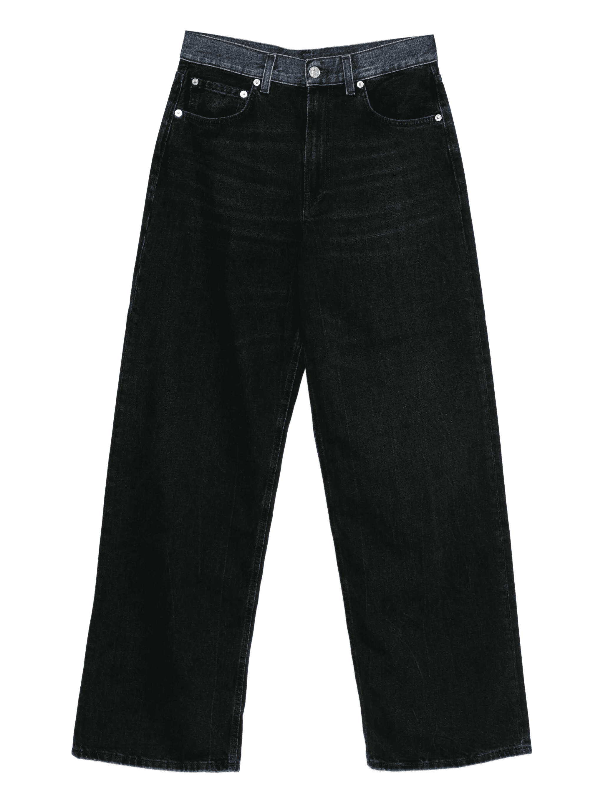 contrast-waistband jeans - Image 1