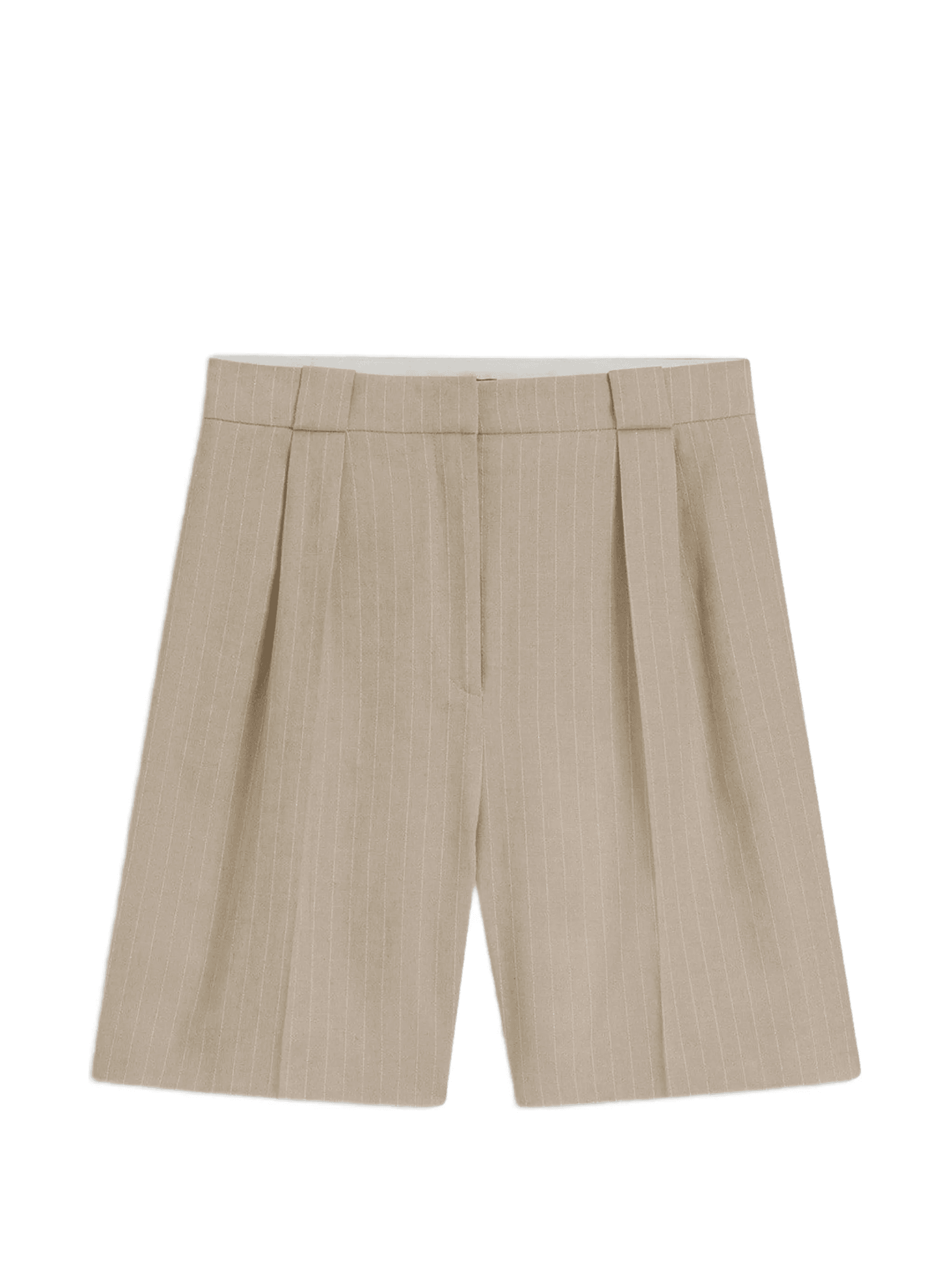 Hamonu pinstripes-pattern pleated shorts - Image 1