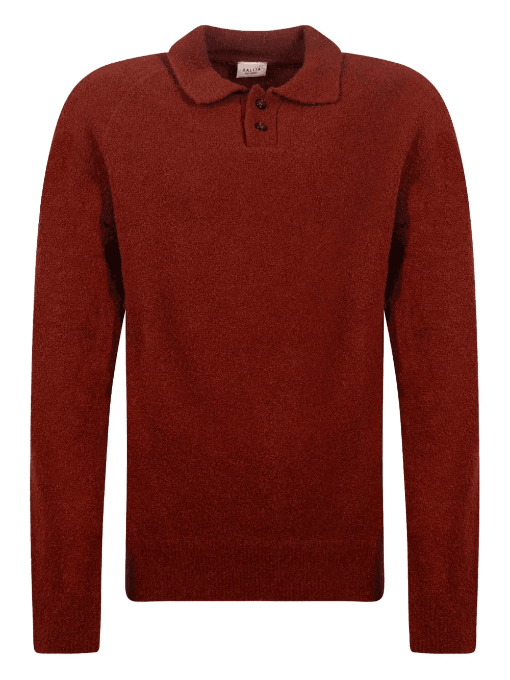 buttoned collar knitted sweater - Image 1