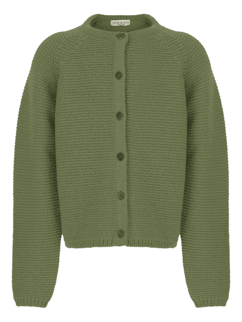crew-neck button cardigan - Image 1