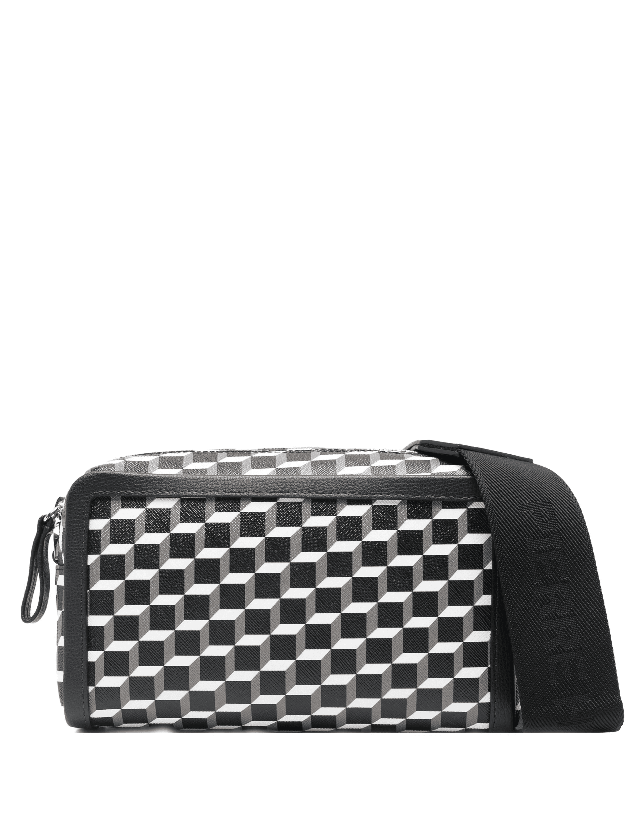 geometric-print clutch bag - Image 1