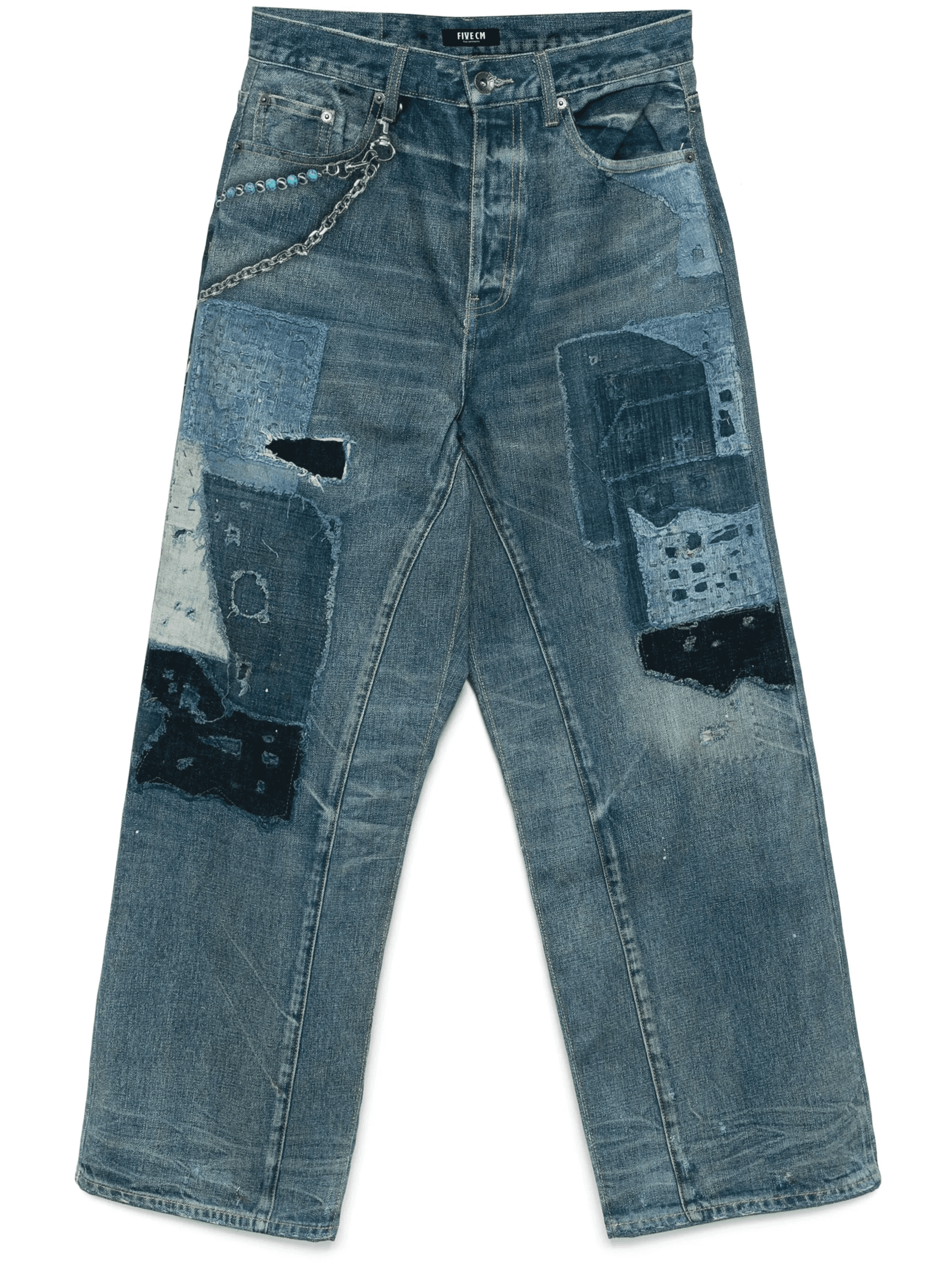 graphic-print jeans - Image 1