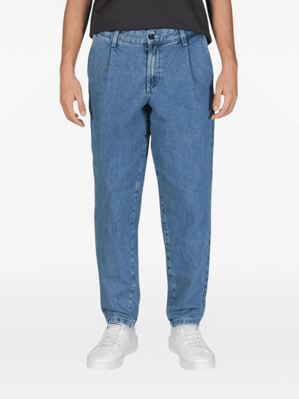 pleated relaxed-fit jeans - Image 1