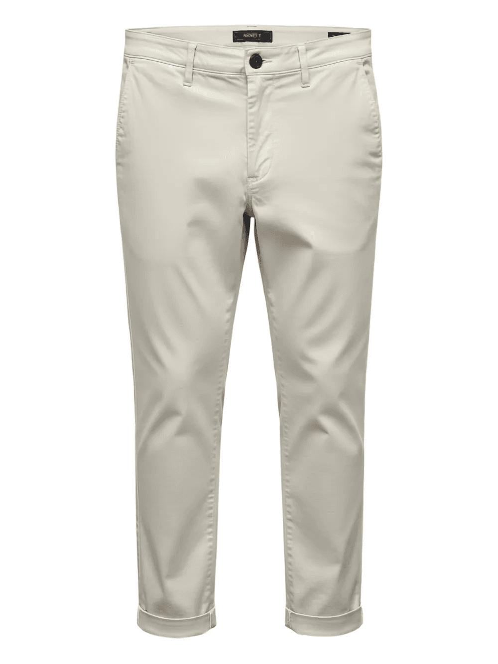 cuffed straight-leg trousers - Image 1