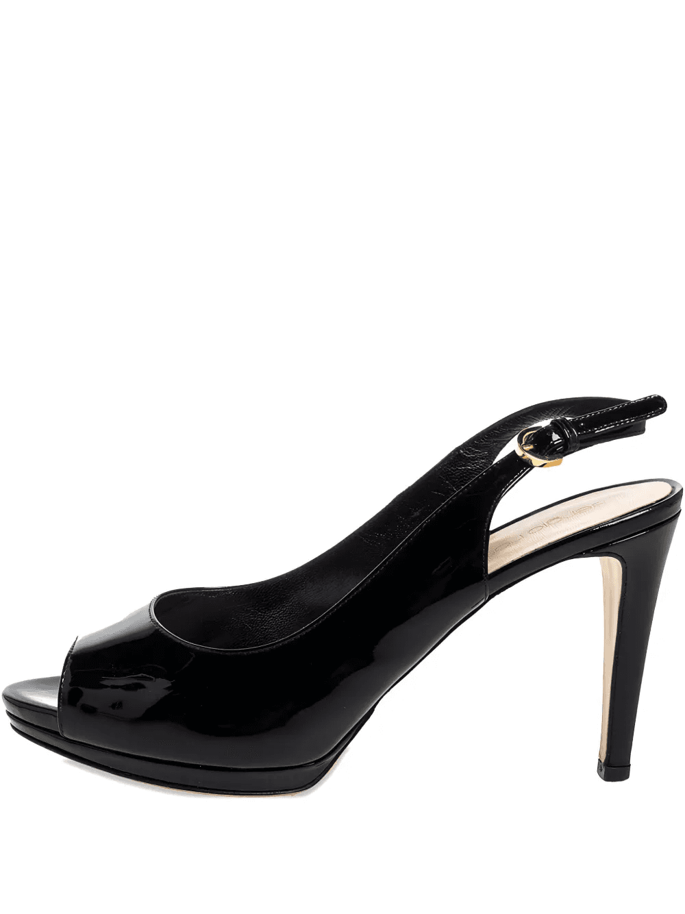 95mm leather slingback sandals - Image 1