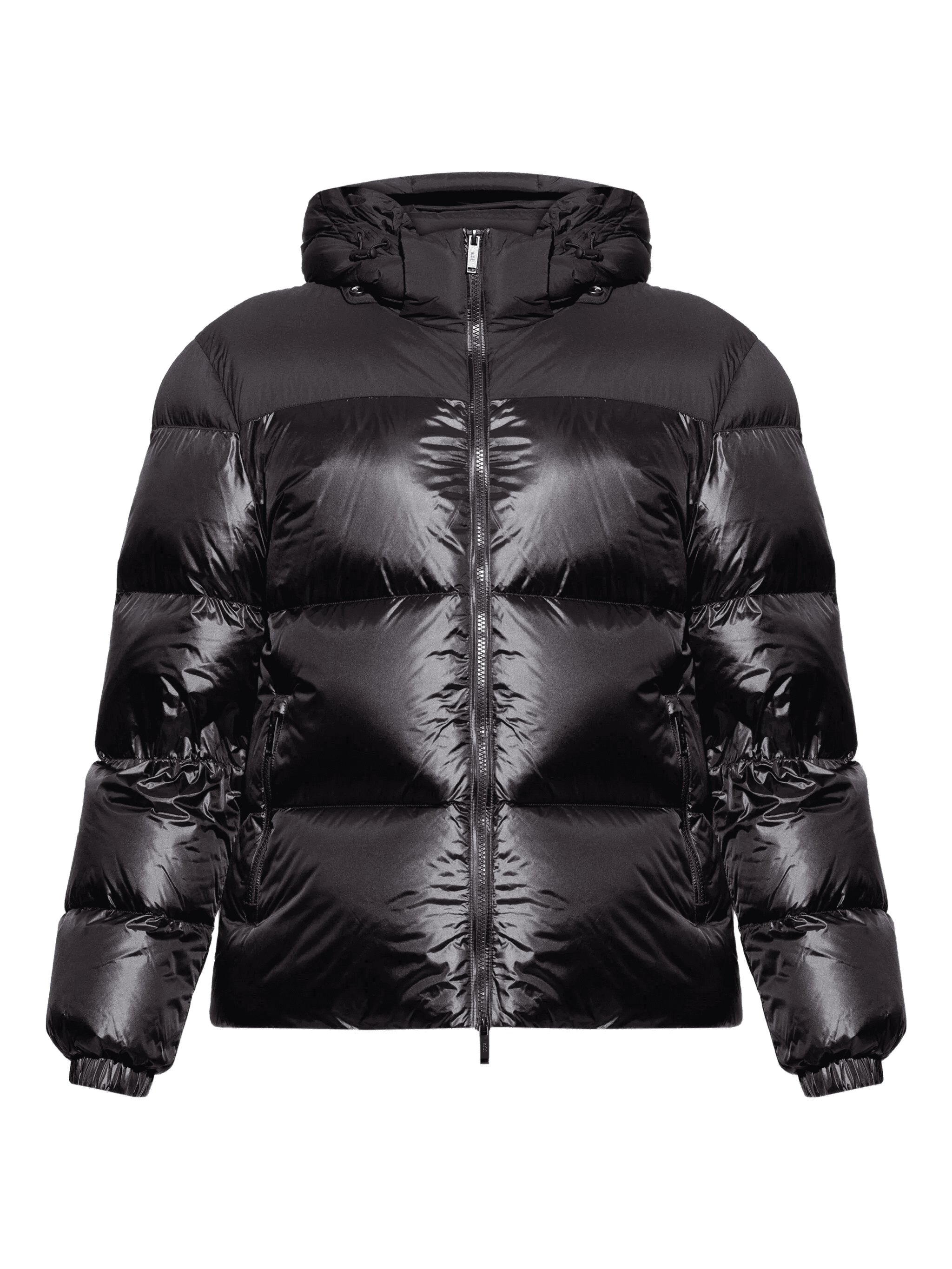 logo-patch padded jacket - Image 1