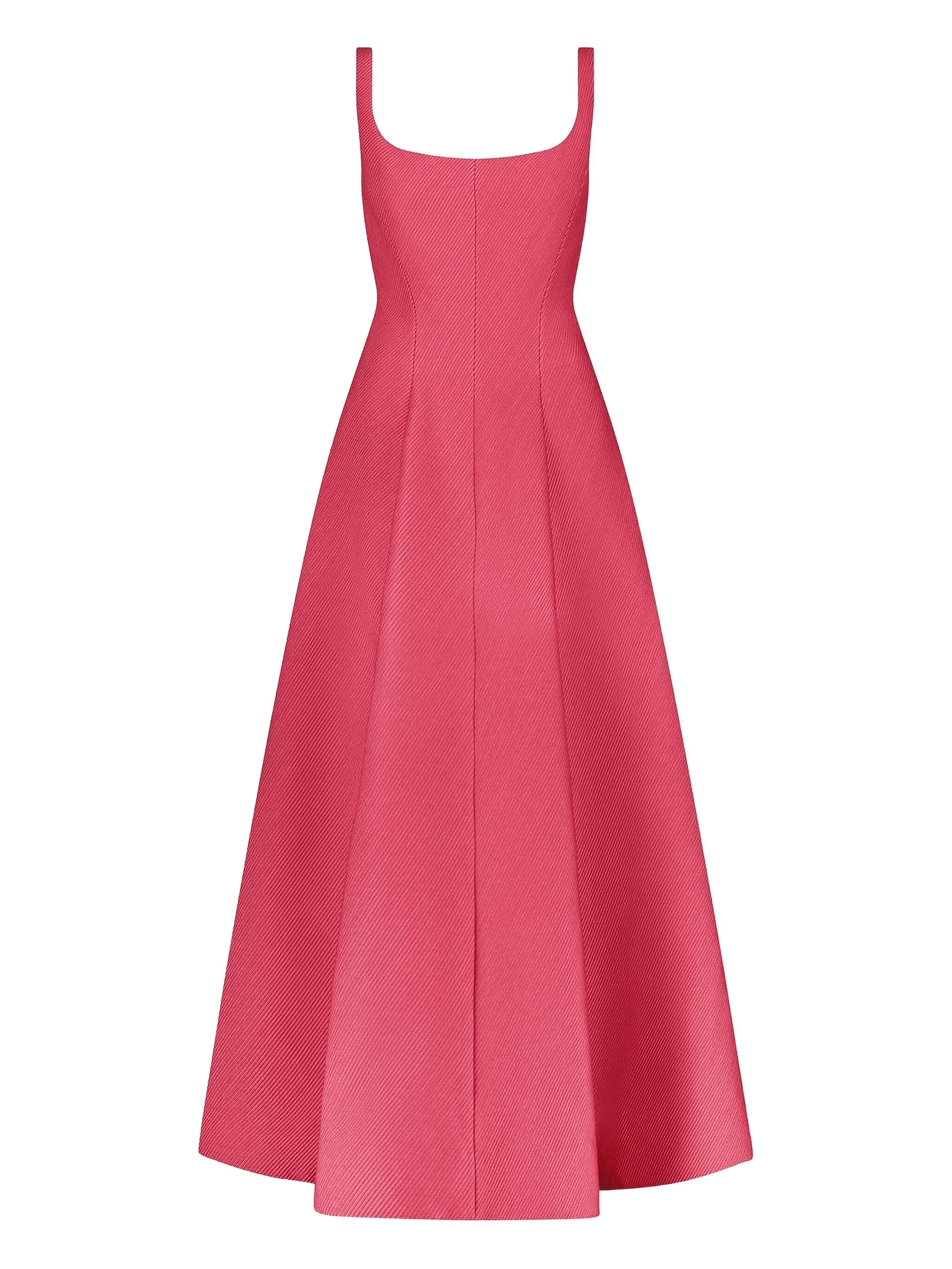 scoop-neck midi dress - Image 1