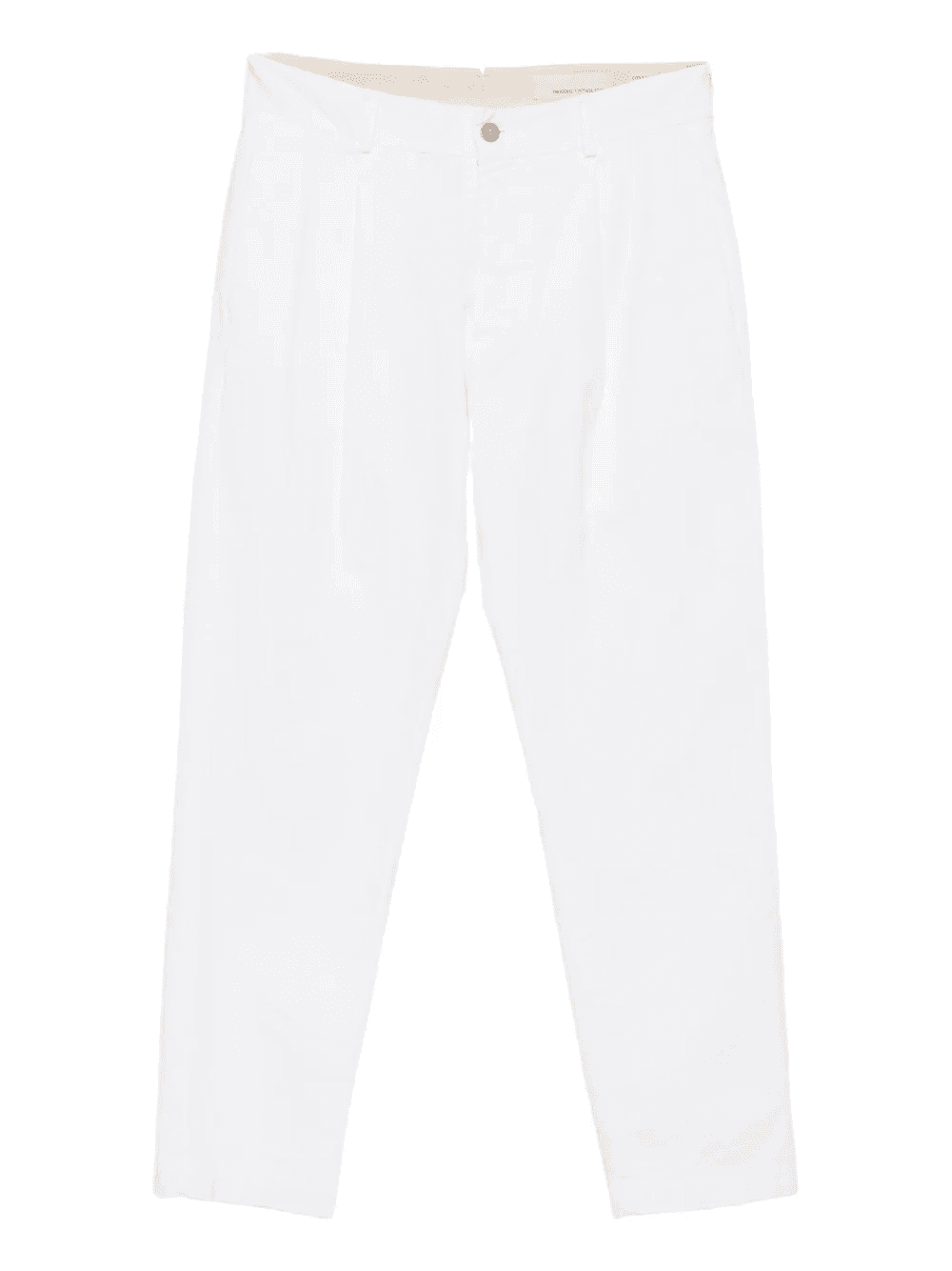 pleated-front cotton-blend trousers - Image 1