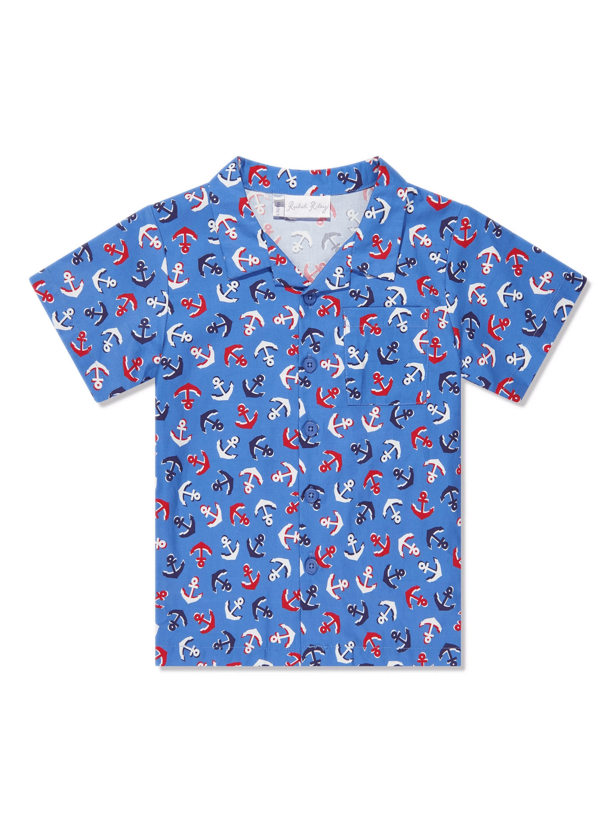 Anchor-print cotton shirt - Image 1