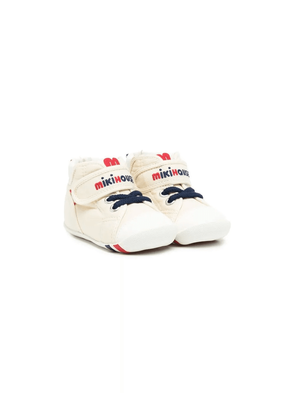 logo-embroidered stripe-detail sneakers - Image 1